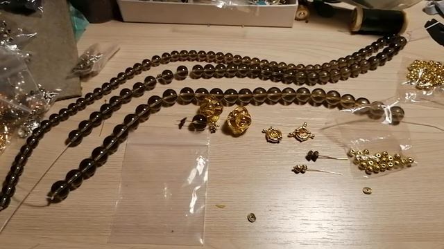 Комплект с камнем раухтопазом. смотреть онлайн