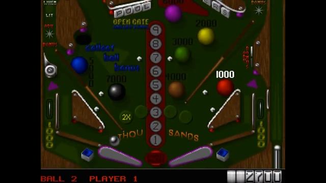 Silverball pinball gameplay ( MicroLeague Media /1993) смотреть онлайн