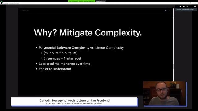 Reacticon 3 - Damien Retzinger - Daffodil: Hexagonal Architecture on the frontend with Angular смотреть онлайн