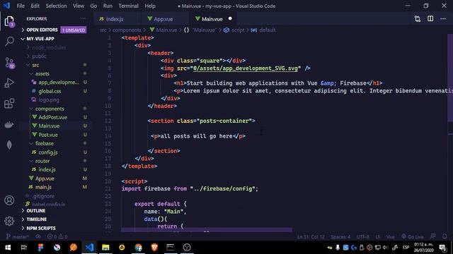 Build a Simple Posts App with Vuejs and Firebase #5 (Styles & Main Component) смотреть онлайн