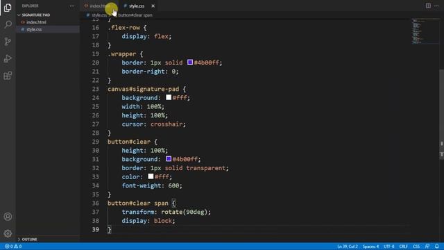 How to create signature pad in html | signature pad JavaScript смотреть онлайн