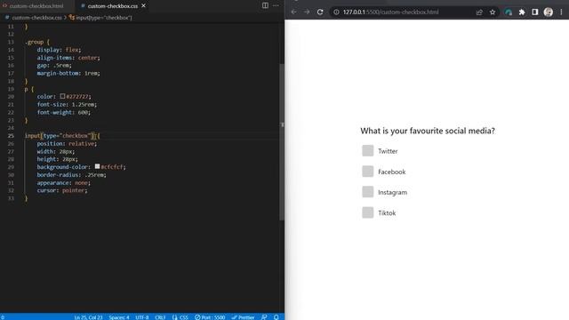 Custom Checkbox CSS | CSS Input Tutorial смотреть онлайн