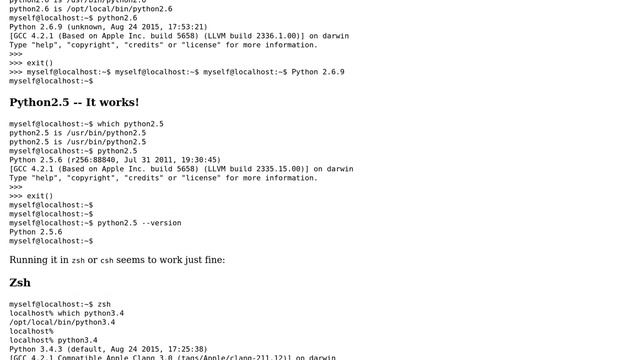 Apple: Using python screws up the shell (and/or terminal?)! смотреть онлайн