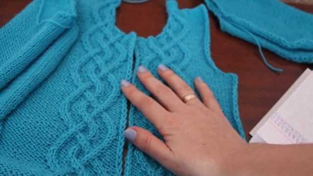 СП вяжем кардиган. Отчет № 4 (Рукава). Вязание спицами смотреть онлайн