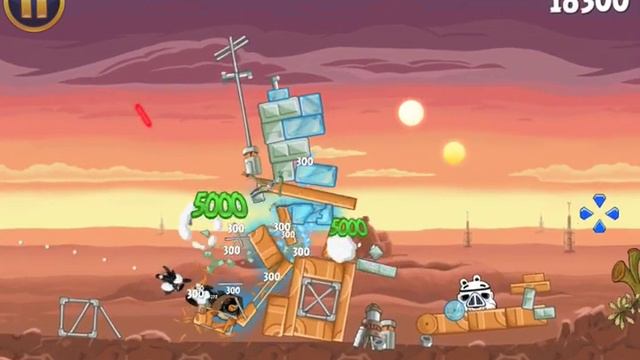 Angry Birds Star Wars - Level 1-1 to 1-10 - 3 Stars Walkthrough смотреть онлайн