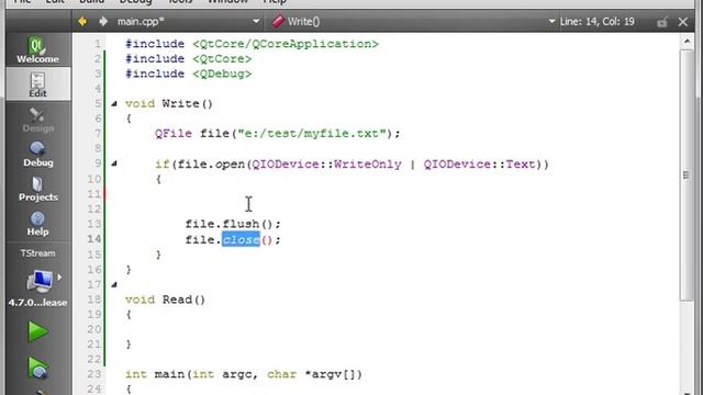 C++ Qt 90 - QTextStream смотреть онлайн
