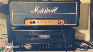 MESA/BOOGIE DUAL RECTIFIER MULTI WATT VS MARSHALL JMP 2203 JCM800