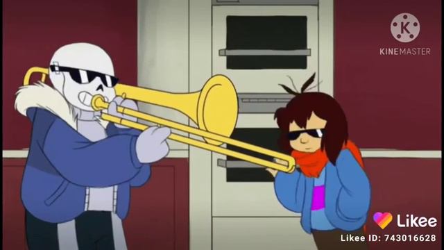 Freaks trombone undertale sans and frisk meme смотреть онлайн