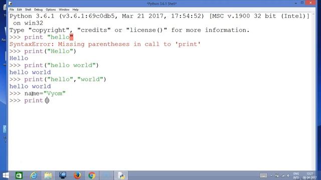 Print() function in Python | Unanth смотреть онлайн