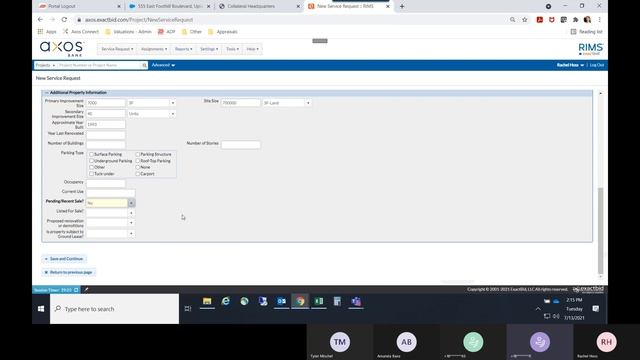 RIMS Internal Appraisal Order Service Request Procedure смотреть онлайн