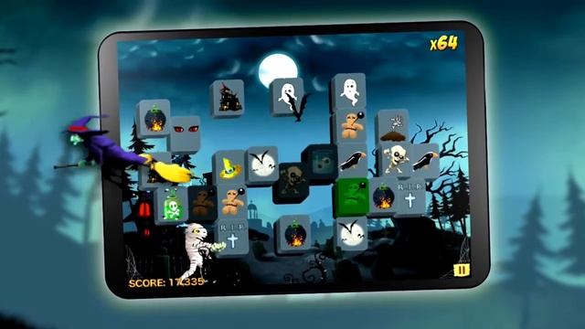 Mahjong Worlds: Spooky Ghosts Adventure | Halloween Game by Zariba смотреть онлайн