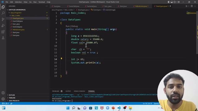 Data Types by Moin Amaan || Data Types in Java смотреть онлайн