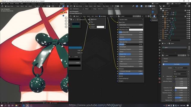 Blender NPR Shading Christmas Outfit Part 4 - Cloth | Nhij Quang смотреть онлайн