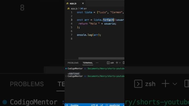 map VS forEach JavaScript… #javascript #programming #programacion #angular #react #html #css #java смотреть онлайн