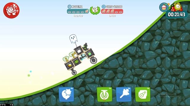 Bad Piggies - SHOOT THE CAKE WITH LIGHTNING GUN IN CAKE RACE CHALLENGE WITH CLOWN PIG 999999+ SCRAP смотреть онлайн