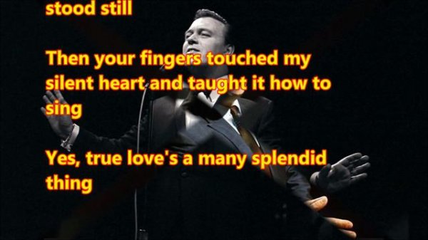 Matt Monro - 'Love is a Many Splendored Thing'    (with lyrics)