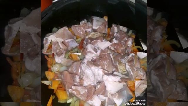 Тыква запечённая в духовке с мясом ,рисом и овощами. Понравилось всей семье. смотреть онлайн