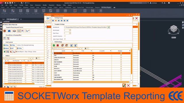 Collect, compares, and exports AutoCAD PLANT 3D and CADWorx materials to flexible Excel templates. смотреть онлайн