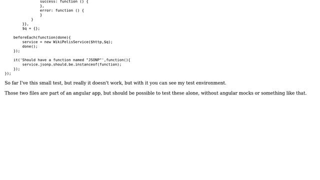 Unit Testing a service with $http and $q using mocha, chai and sinon смотреть онлайн