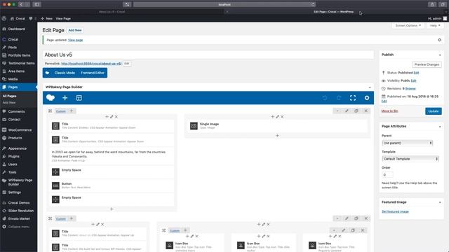 Unique On Scroll Effect in Crocal WordPress theme смотреть онлайн