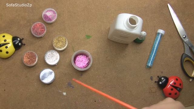 Делаем блестящую краску. Блестки в краске