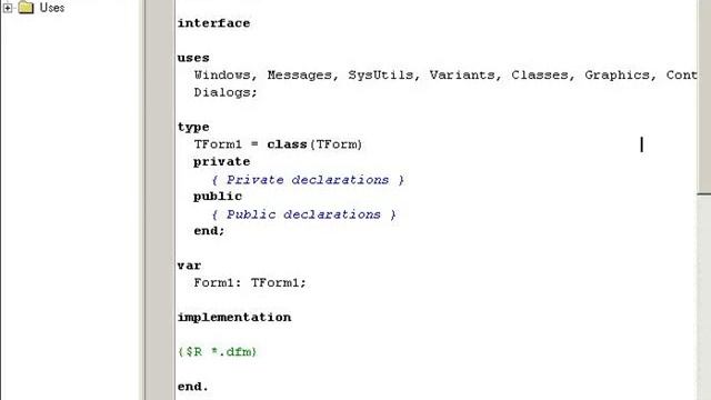 Объектно ориентированный язык программирования Borland Delphi 7 смотреть онлайн
