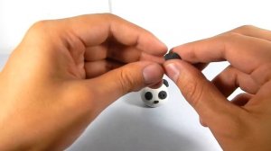 Cómo hacer un oso panda en plastilina paso a paso fácil, explicado, arcilla polimérica
