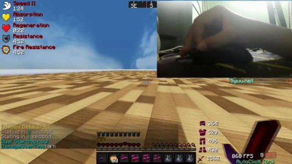 Minecraft PVP - Mousecam + Click sound