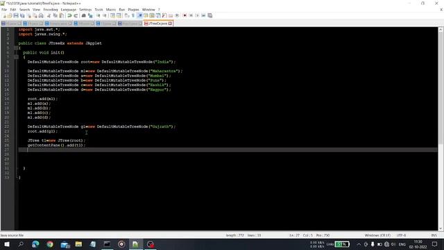JTree in java swing | JTree in Advanced java | example on JTree in java swing #JTree #jtree #java смотреть онлайн