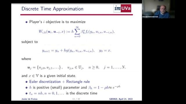 On discrete-time approximations to infinite horizon differential games, Javier de Frutos смотреть онлайн