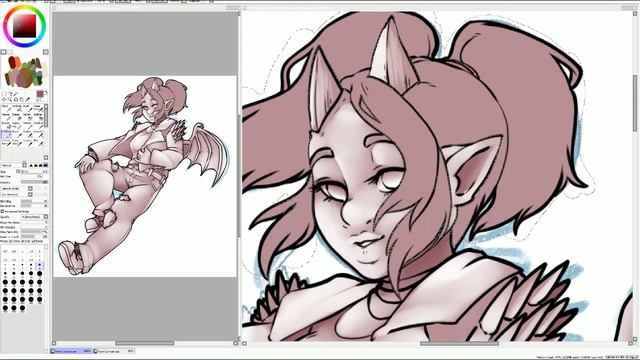 Shading Tutorial in Paint Tool Sai смотреть онлайн