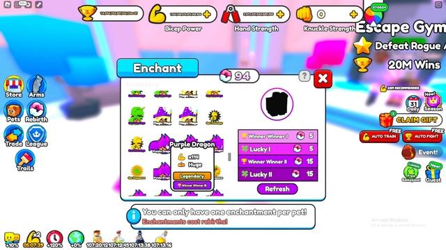 I Crafted Super Strong Winner Winner Pets In Roblox Arm Wrestle Simulator смотреть онлайн