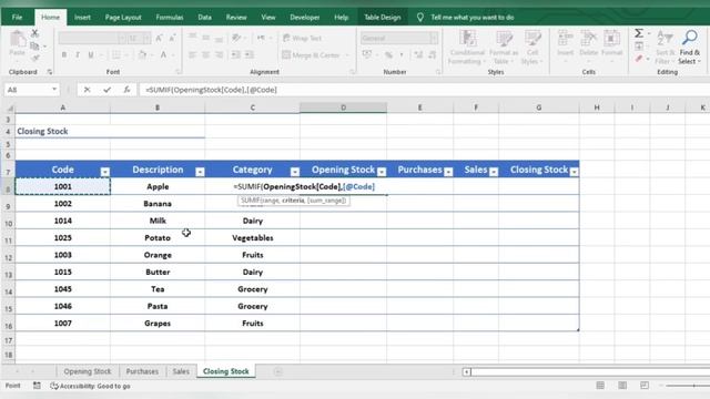Creating a Simple Stock Sheet Template in Excel With Navigation Bar | Inventory Management смотреть онлайн