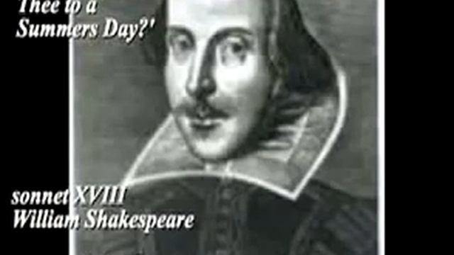 William Shakespeare Sonnet XVIII,  Poems, Plays, Biography. 