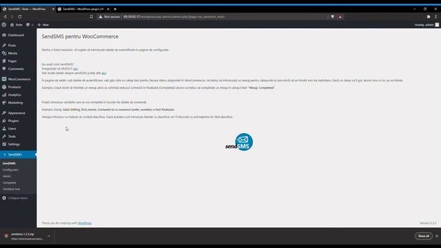 How to install sendSMS.ro Module for WordPress - WooCommerce stores смотреть онлайн