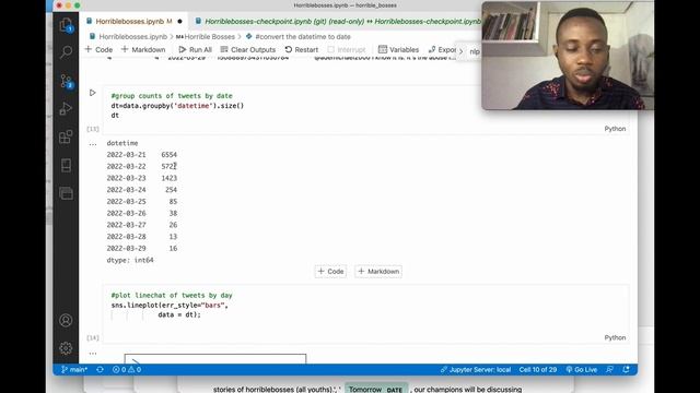 Scraping & Analysing #HorribleBosses Twitter Data Using Python + NLP + Data Visualization смотреть онлайн