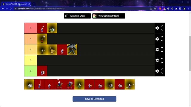 Warlords Call to Arms Tierlist смотреть онлайн