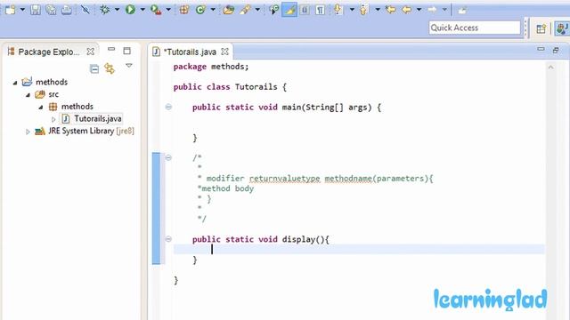 Creating, Using Methods in Java Programming Video Tutorial смотреть онлайн