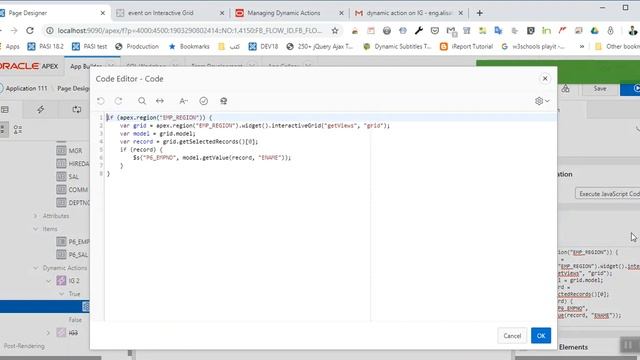 Oracle Apex 19.1 : Dynamic Action Part 21 [Interactive Grid ٍselection change] смотреть онлайн