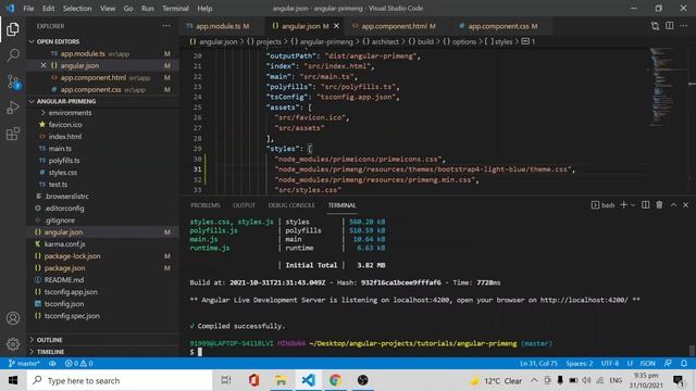 Change Theme using PrimeNG 12 Angular 12 смотреть онлайн