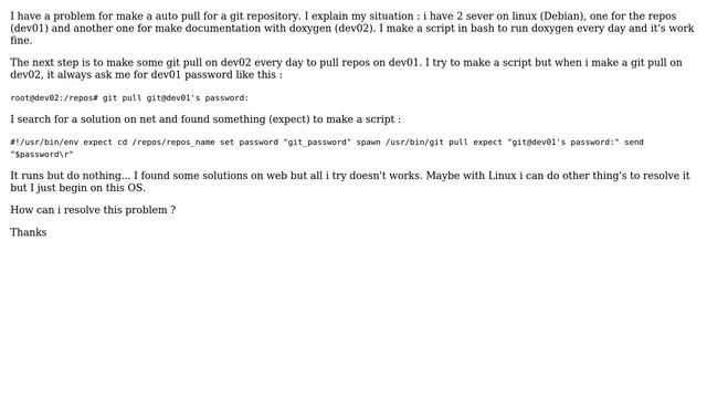 How to git pull without asking password? смотреть онлайн