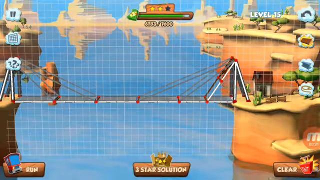 Bridge builder Level 15 смотреть онлайн
