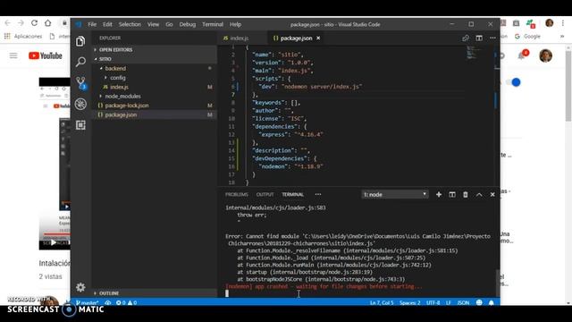 Instalación nodemon смотреть онлайн