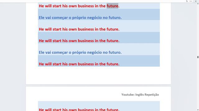 Gramática 04 - Aprendendo Inglês com Repetição: Future Simple смотреть онлайн