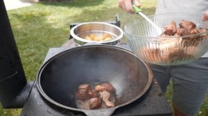КАЗАН-КЕБАБ ИЛИ ШАШЛЫК В КАЗАНЕ! Картошка с мясом в казане на костре!