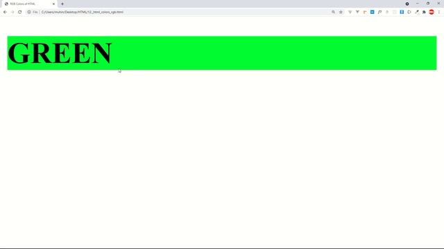 HTML RGB and RGBA Colors смотреть онлайн