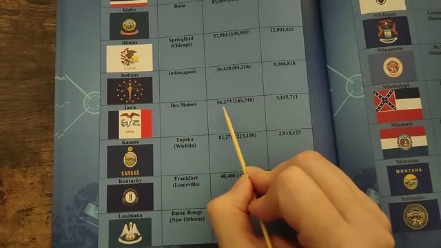 ASMR Facts About The USA (State Capitals, Flags, Population, Size)