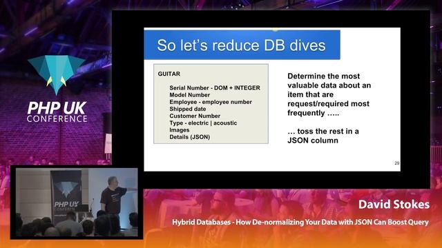 How De-normalizing Your Data with JSON Can Boost Query Performance - David Stokes - PHP UK 2019 смотреть онлайн