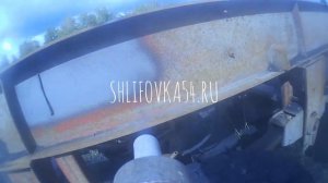 Очистка прицепа от ржавчины. Пескоструйная обработка металла.