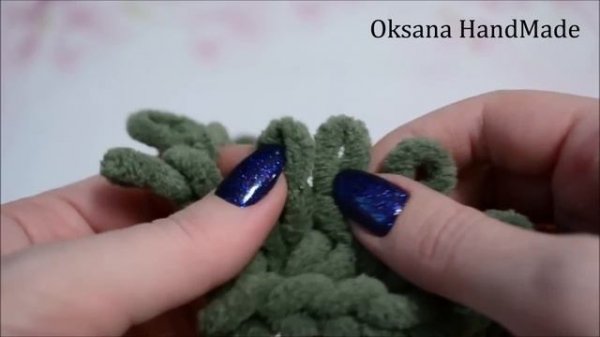 Как за 1,5 часа связать чехол на табурет. Узор Плетенка. Alize Puffy Fine